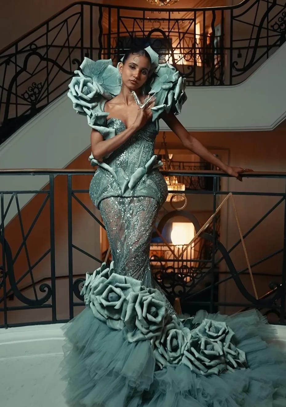 Nancy Tyagi’s Self-Stitched Couture Lights Up the Cannes 2025 Red Carpet