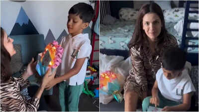 Natasa Stankovic Gets Emotional After Son Agastya’s Heartfelt Mother’s Day Surprise